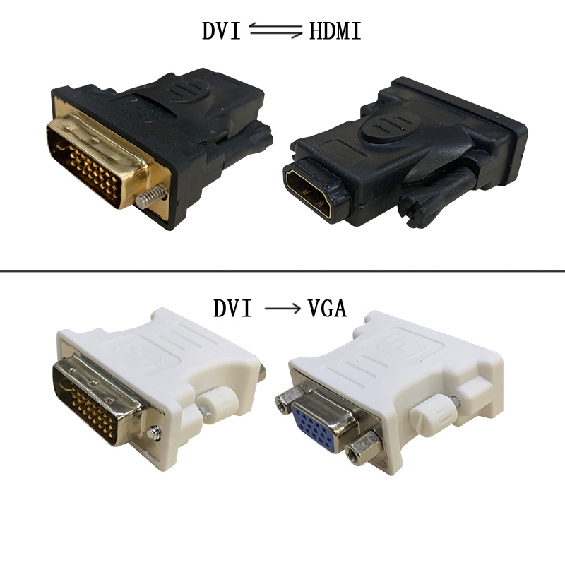 Ataputador DVI (24+5 macho)PARA VGA（fêmea） DVI(24+1 macho) PARA HDMI(fêmea) DVI-VGA DVI-HDMI