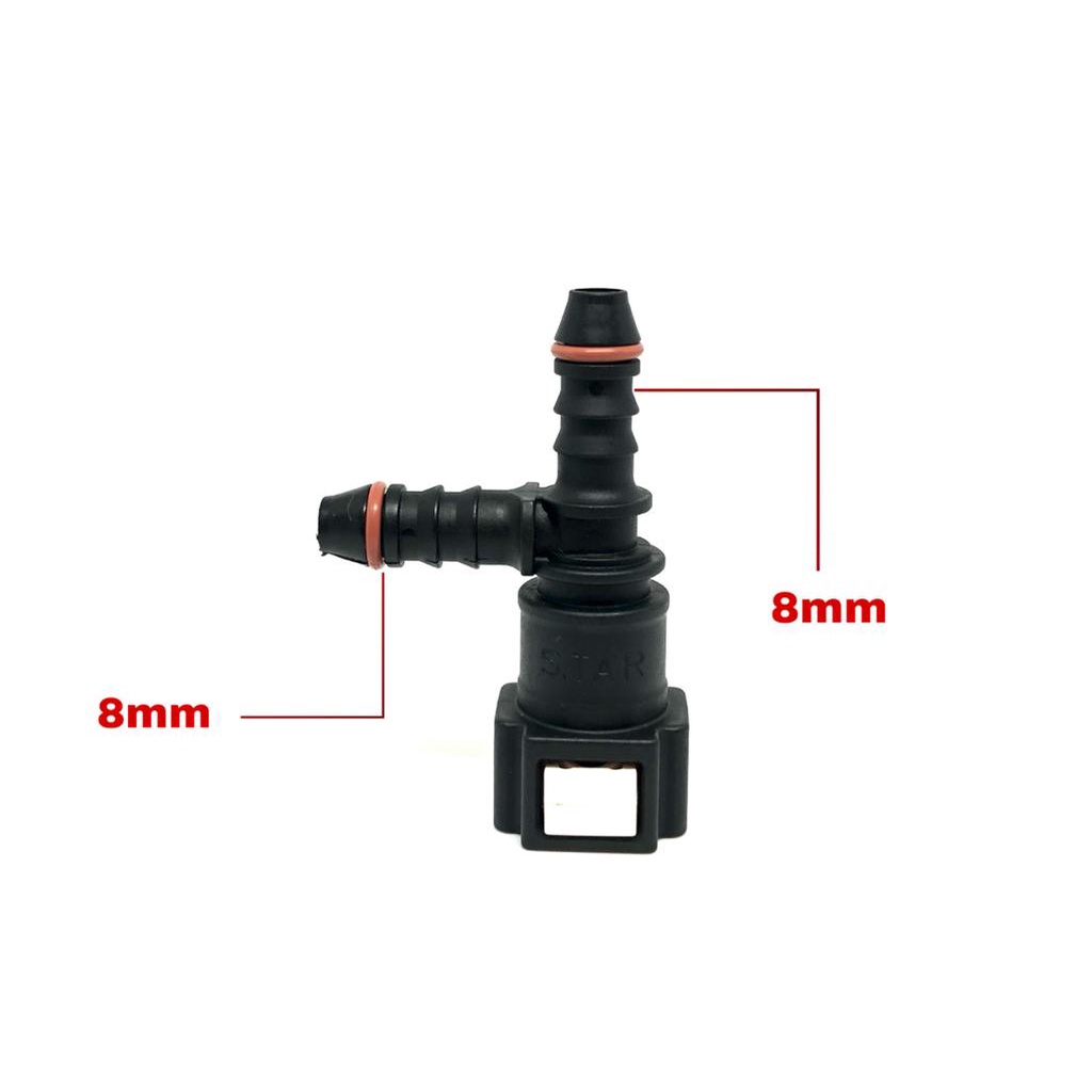 Conector Engate Rápido Combustível T 8mm/8mm/8mm - Qc061