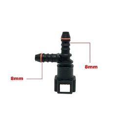 Conector Engate Rápido Combustível T 8mm/8mm/8mm - Qc061