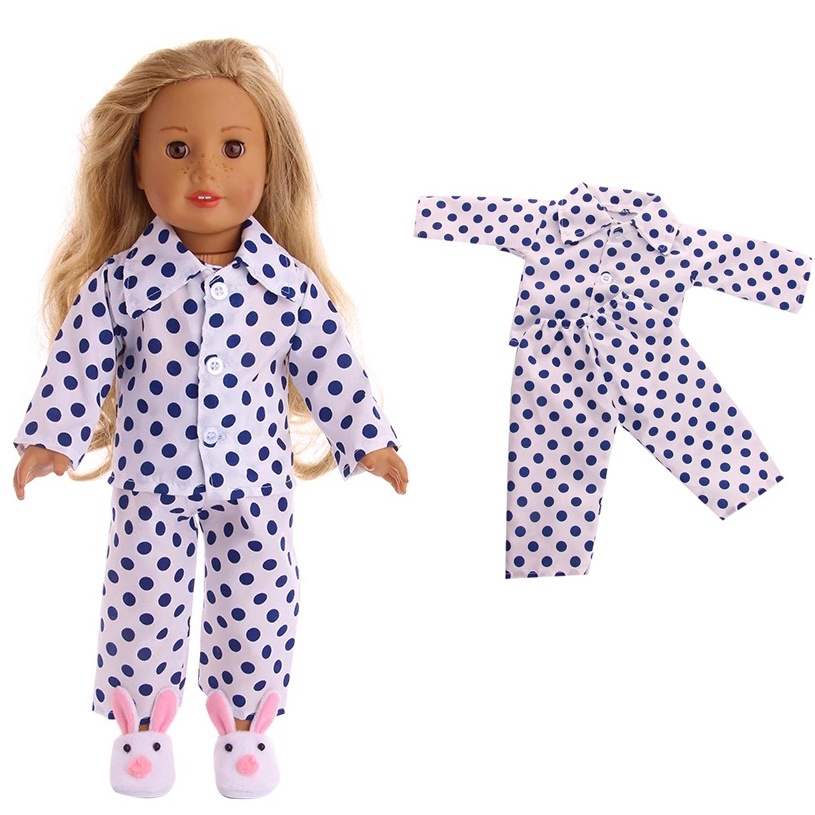 Roupa Pijama Para Boneca American Girl Our Generation Adora Bebê Reborn Baby Alive My London Girl Sophia Madame Alexander Lissi Goetz Corelle Roupinha 07
