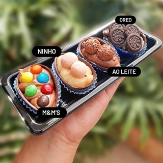 Embalagem Kit Degustação Combinado 00 4 Mini Doces de Colher 50g - Pacote 10 Unidades *MAIS VENDIDO* em Oferta na Shopee