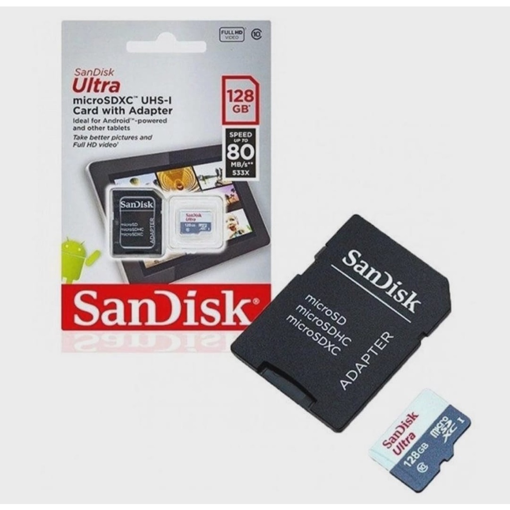 Cartão De Memória Micro Sd 128Gb Sandisk Ultra 128 Gb