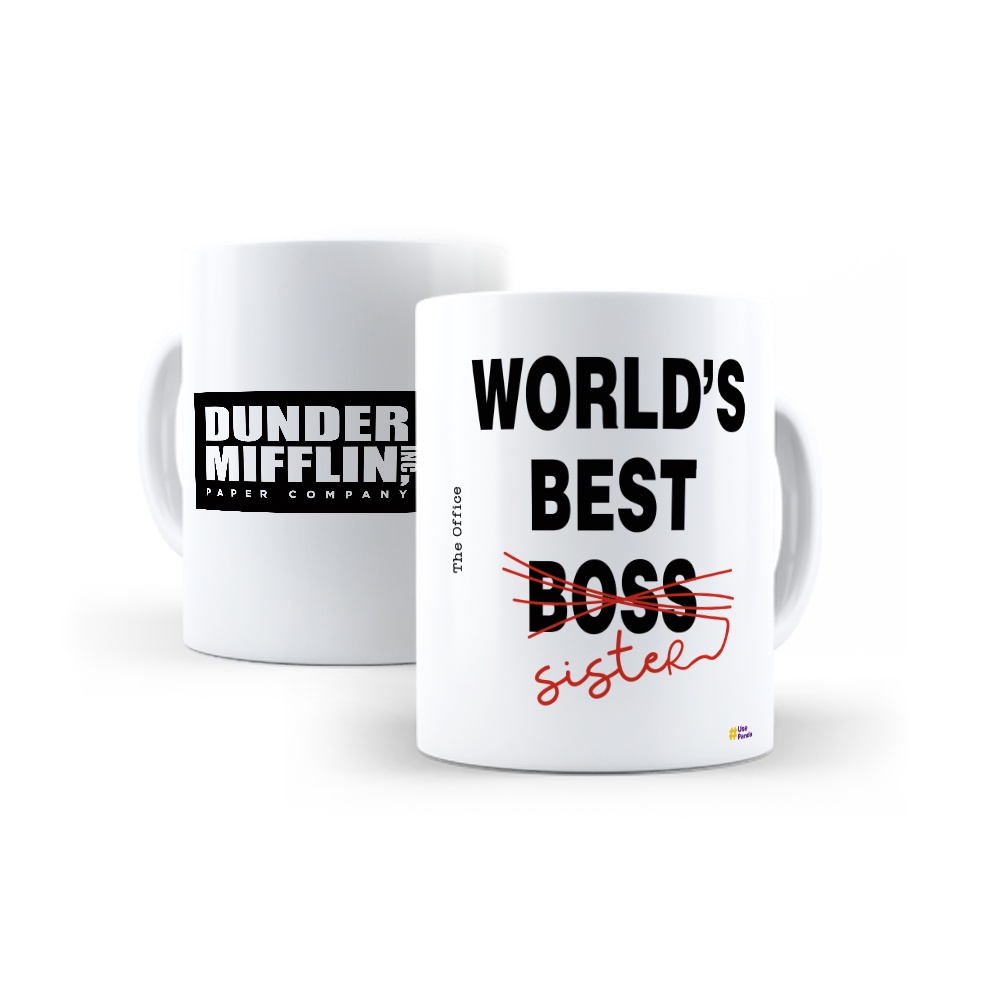 Caneca World Best Boss Sister The Office Dunder Mifflin