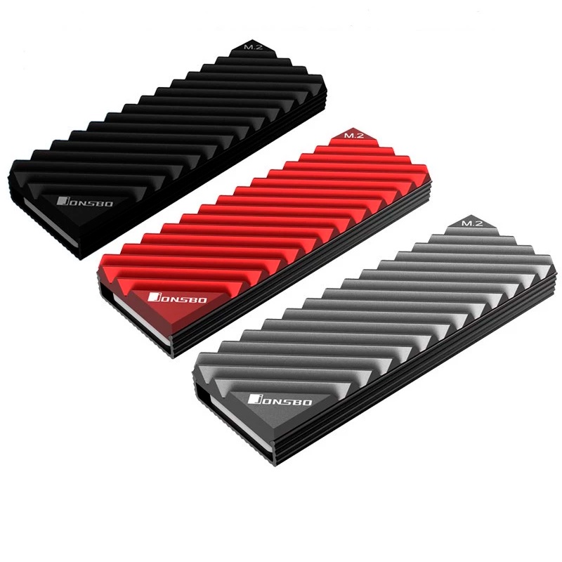 Dissipador de Calor Jonsbo para SSD M2 NVME 2280 em Alumínio com Thermal Pad