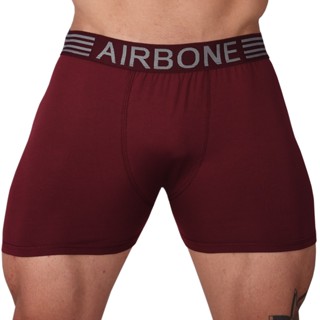 Kit com 9 Cuecas box Boxer Masculina Airbone Cueca Box Microfibra Roupas Adulto lisa