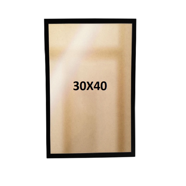Moldura Quadro 30x40 Com Vidro Moldura Laqueada em Oferta na Shopee