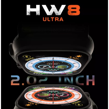 Smartwatch HW8 Ultra Relógio Inteligente Série 8 IWO Lançamento Original Com Duas Pulseiras