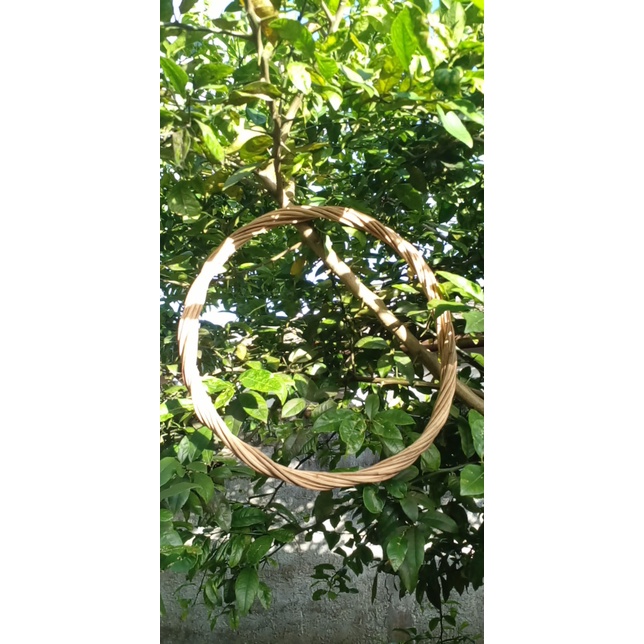Base para guirlanda / fibra natural / 60 cm diâmetro