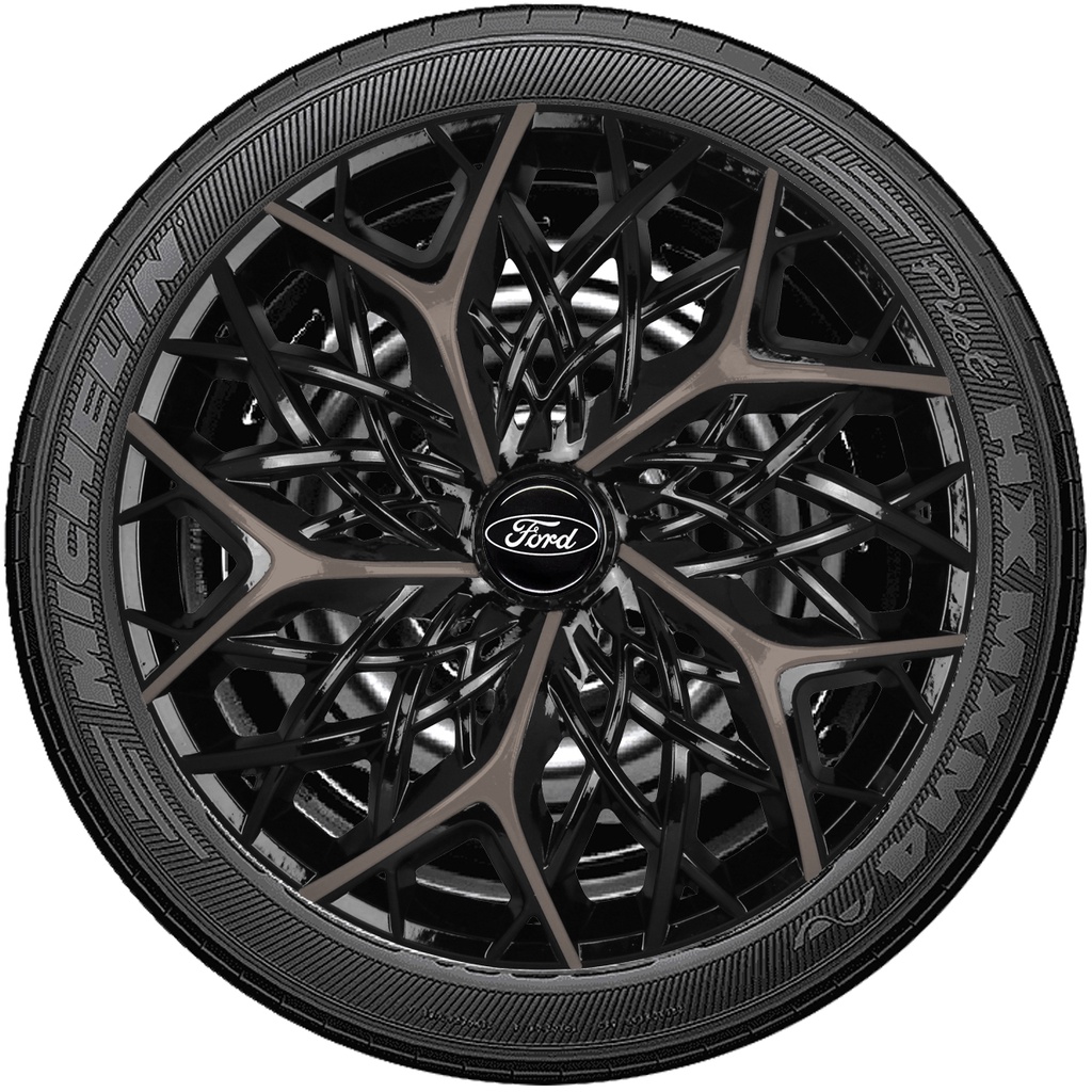 Kit 4 Carlotas Esportivas Moove Aro 13/14 Compatível com Courier Fiesta Sedan KA Escort