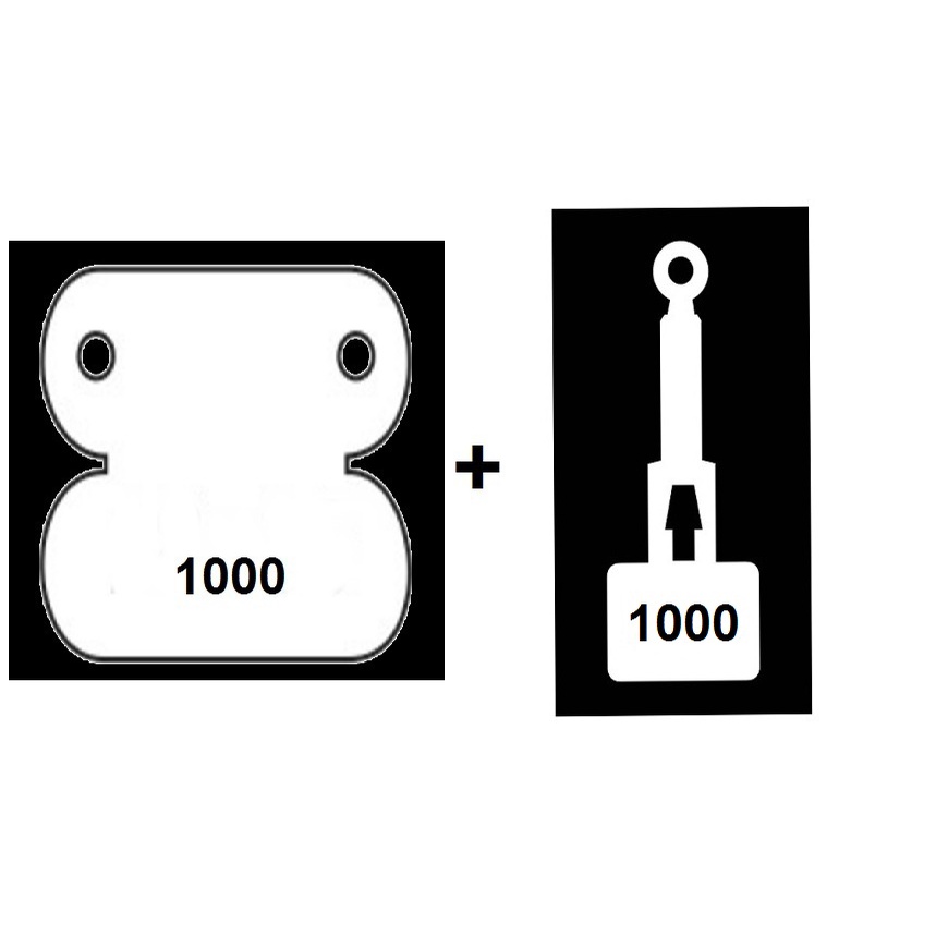 1000 Etiquetas tag para Brinco + 1000 Etiquetas tags para Anel em Oferta na Shopee