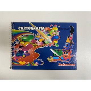 Caderno de desenho/cartografia 48 folhas milimetrado