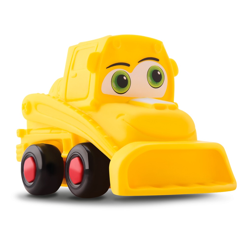 Caminhão Carregadeira Em Vinil Soft Macio Com Rodinhas Carrinho para Bebê Menino Silmar