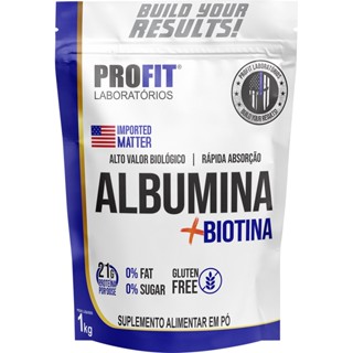 Albumina + Biotina - Proteina do Ovo - Refil 1kg - Profit