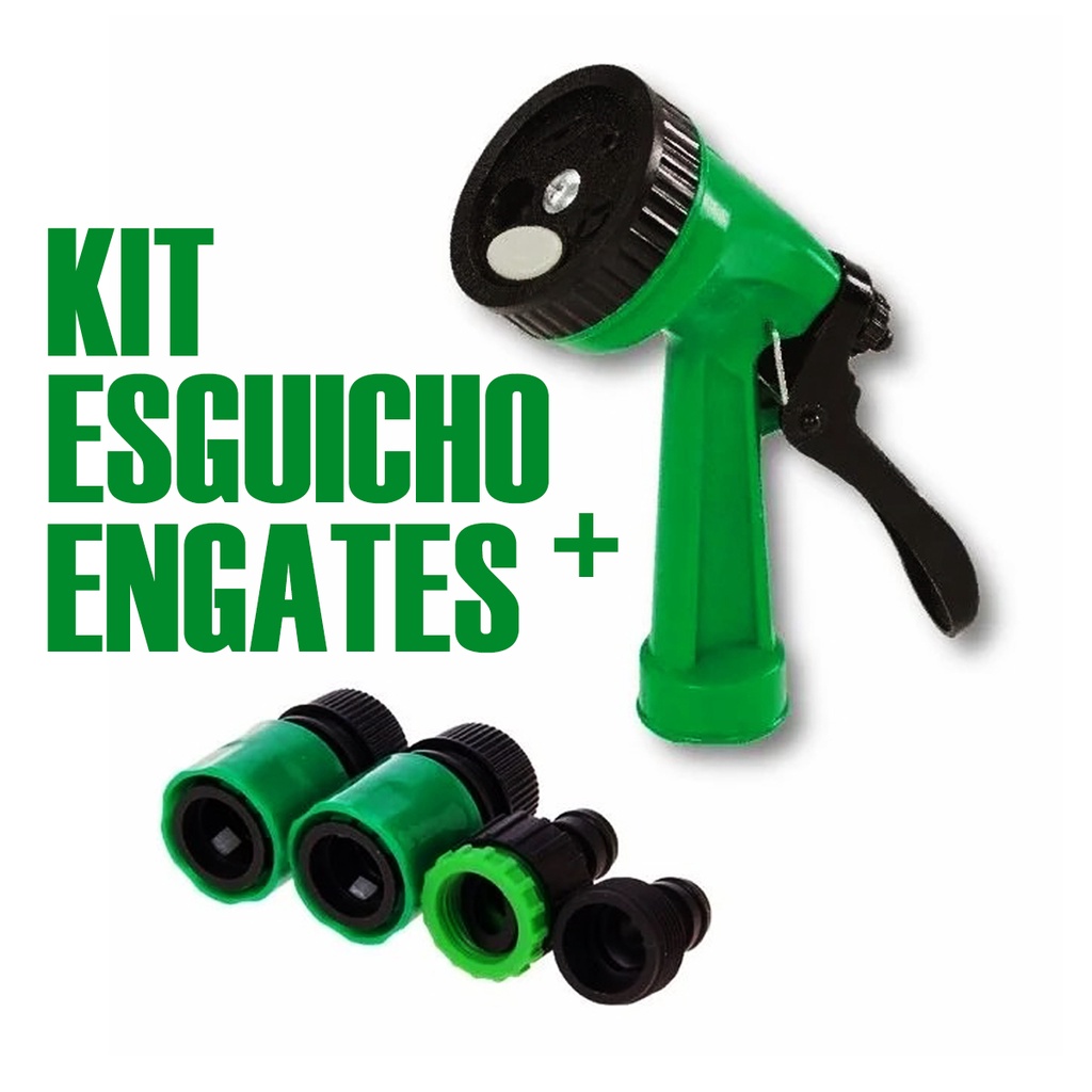 Kit Esguicho Para Mangueira Jardim Pistola Jatos Bico Com Engates R Pidos Pe As Escorrega