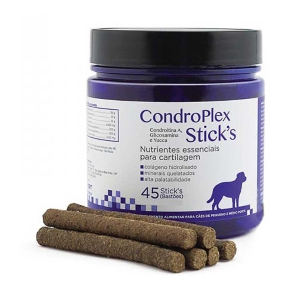 Condroplex Sticks 315g 45 Bastões Suplemento para Cães e Gatos Avert