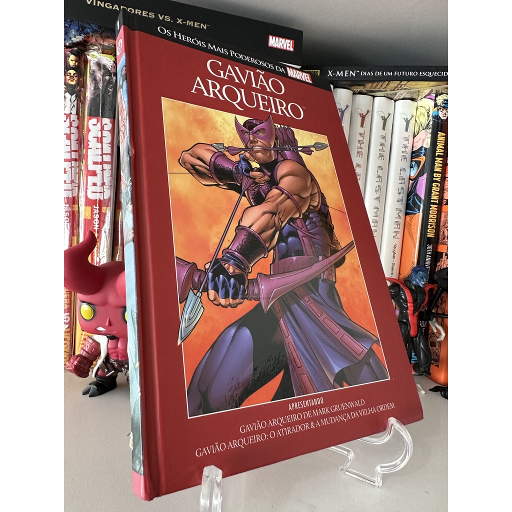 HQ Nº09 - Gavião Arqueiro - Coleção Heróis Mais Poderosos Da Marvel - Salvat vermelha