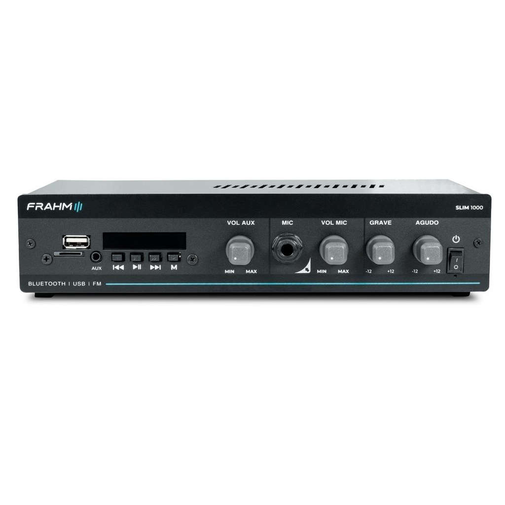 Amplificador Receiver Frahm Slim 1000 G5 Bluetooth Usb Fm