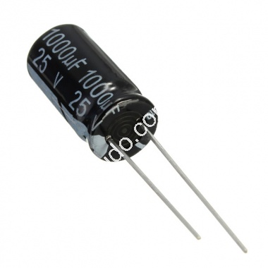 10XPeças Capacitor Eletrolítico 1000uf 25v 1000 x 25 105oC