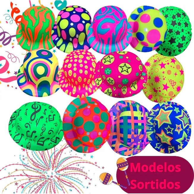 Kit 6 Chapéus Coquinho Festa Casamento Balada Carnaval Folia Chapéu Festa Aniversário Casamento