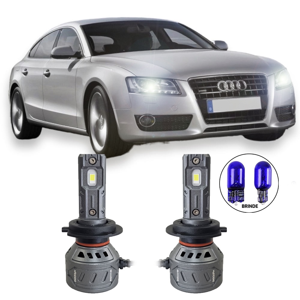Super Led Farol Baixo S17 Audi A5 2007 a 2016