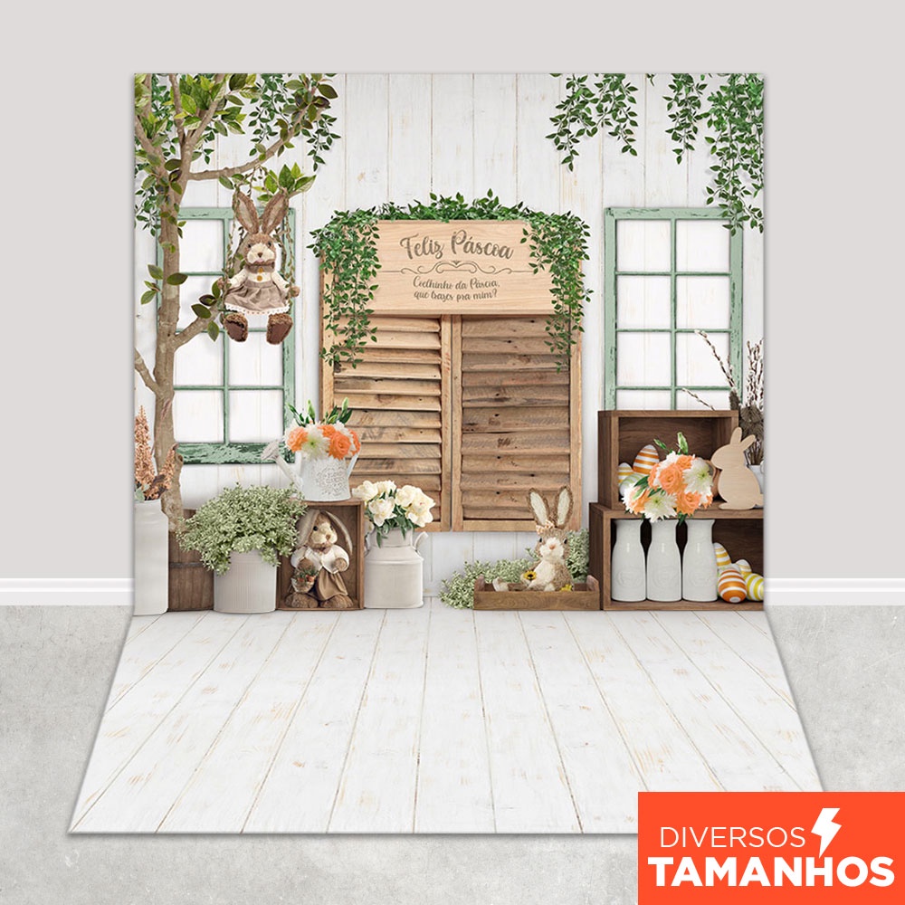 Fundo Fotográfico Feliz Páscoa Em Tecido PCA-255 em Oferta na Shopee