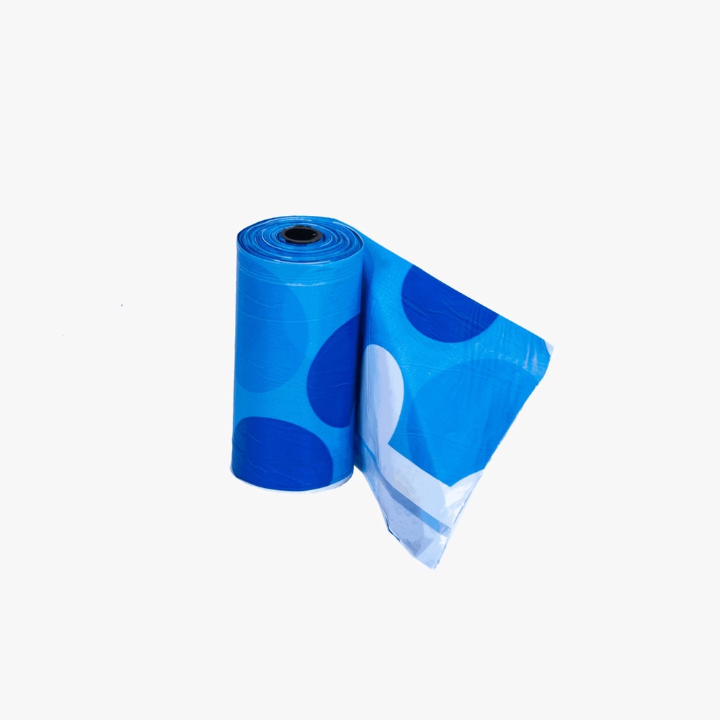 Saquinhos Refil Cata Caca 1 Rolinho com 15 saquinhos Azul