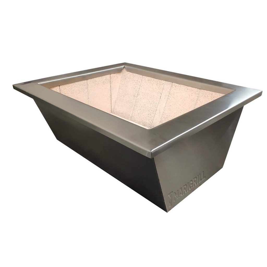 Braseiro ANTICORROSIVO (aço inox 304) 60x50cm Com Manta Térmica Para Grill