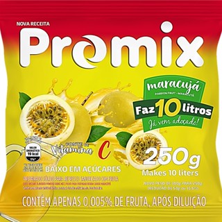 Suco Refresco em Pó Promix Sabor Maracujá 250g Faz 10 Litros