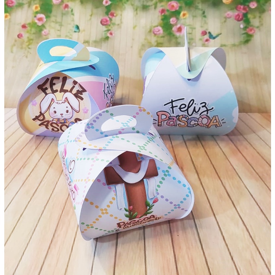 Caixa Bombom Páscoa Caixa Lembrança de Páscoa doces Finos em Oferta na Shopee
