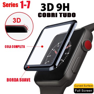 Película 3D Macio para Apple Watch 38MM/40MM/41MM/42MM/44MM/45MM Protetor de Tela Para iPhone Iwatch Seria1,2,3,4,5,6,7,SE