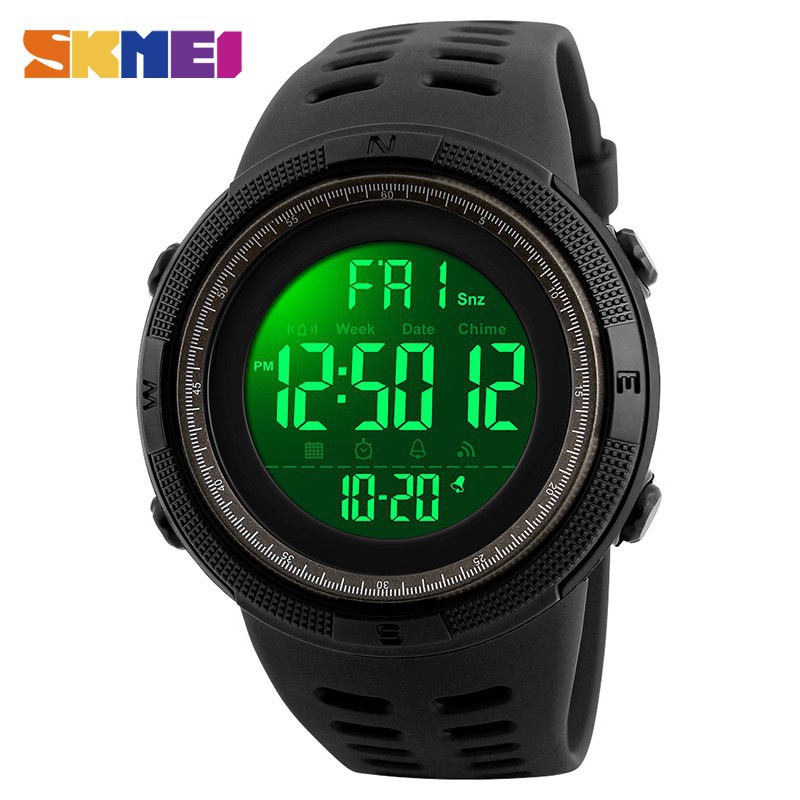 SKMEI Relogio 1251 esportes impermeável masculino lazer digital LED digital multifuncional relógio eletrônicoSKMEI Relogio 1251 esportes impermeável masculino lazer digital LED digital multifuncional relógio eletrônico