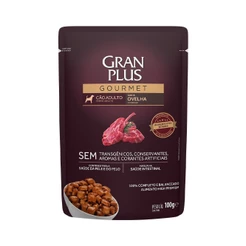 Ração Úmida Sachê GranPlus Gourmet Cães Adultos Ovelha 100g