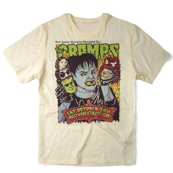 Camiseta Algodao The Cramps Banda de Rock Bandas de Punk Poison Ivy Lux Interior Grunge