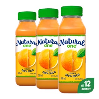 Pack Com 12 Sucos De Laranja Integral 300ml Ambiente - Natural One