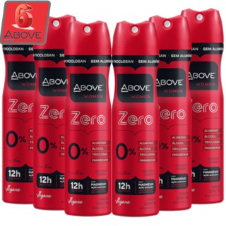 Kit 6 Desodorantes Above Feel Free Zero Sem Alumínio Women 150ml/90g