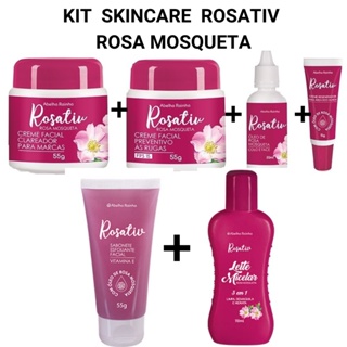 Skincare Abelha Rainha Kit Rosativ Rosa Mosqueta