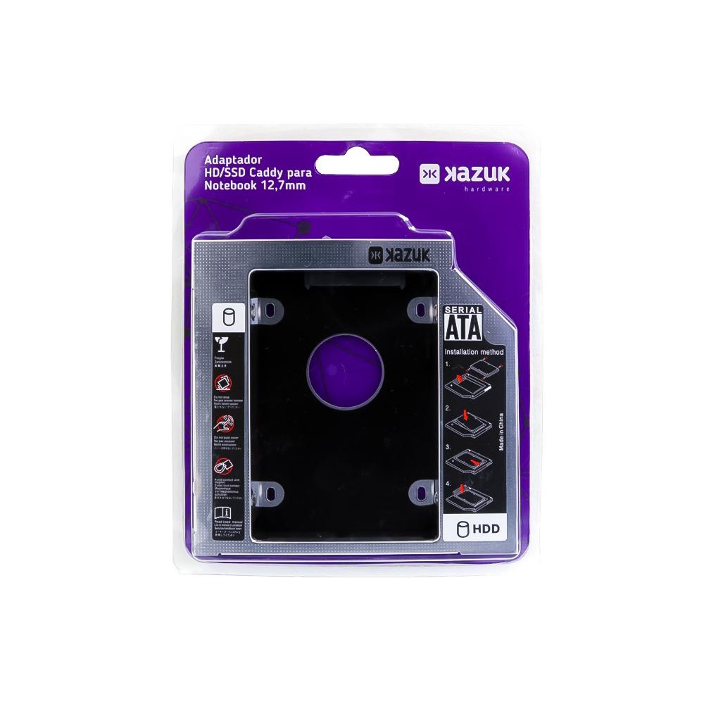 Adaptador Caddy 12,7 Hd Ssd Sata P/ Notebook Drive 12.7mm - Computers & Accessories