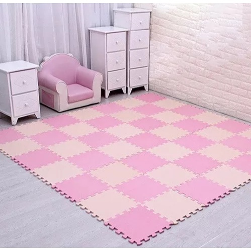 Kit 8 Tapete Tatame Eva Infantil Bebe 50x50x1cm (10mm de espessura) para Bebe Criança Pet Yoga Piscina Brinquedoteca