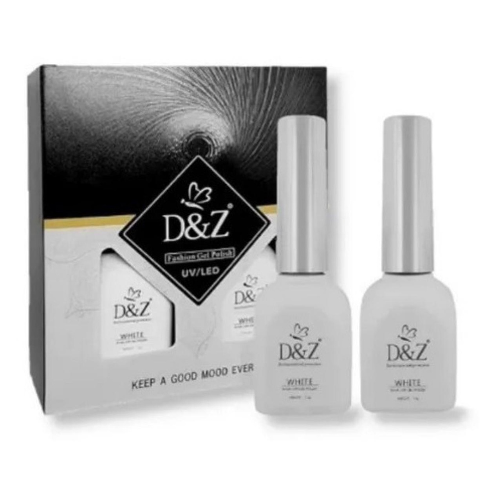 Kit Francesinha Esmalte Gel UV LED 24g D&Z Original Seca na Cabine em Oferta na Shopee