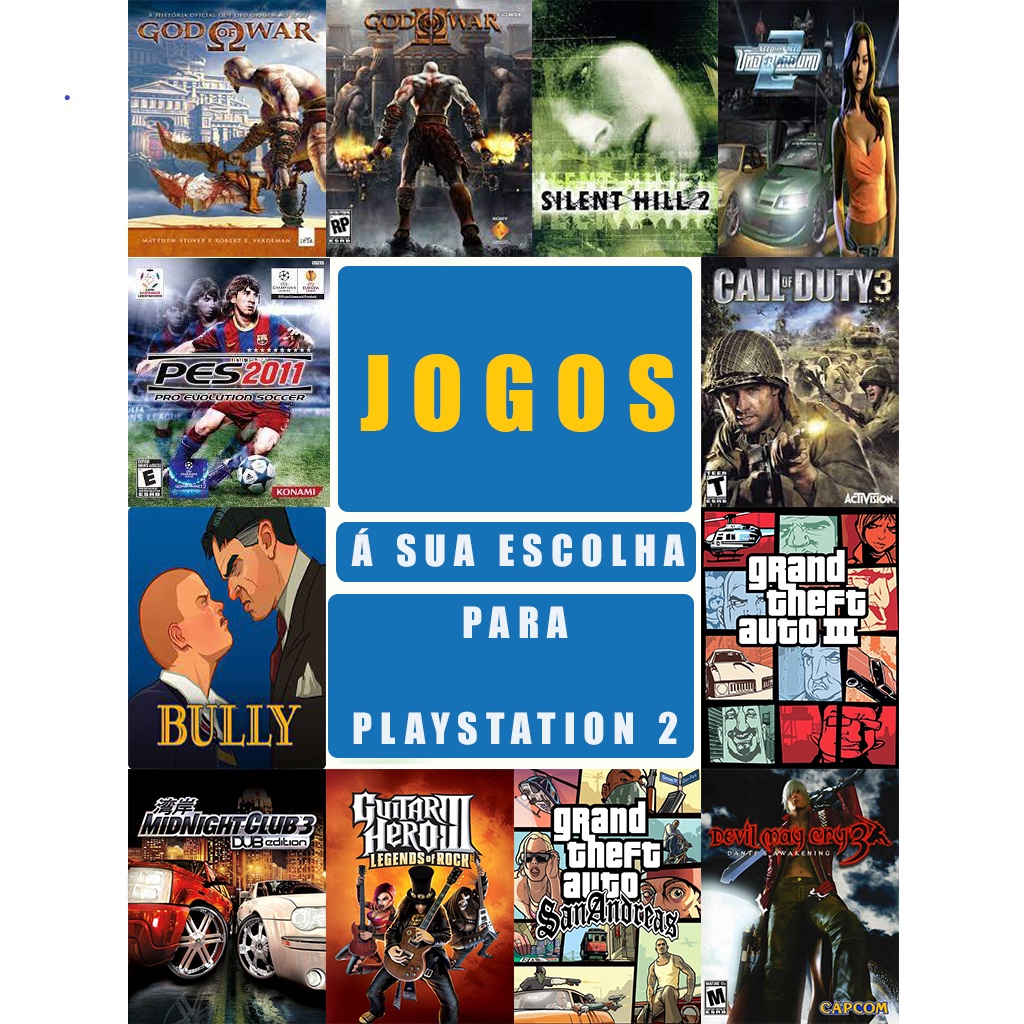 5 jogos Play 2 a sua escolha - Desconto no Preço