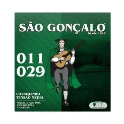 Encordoamento São Gonçalo para Cavaquinho .011 Níquel com Bolinha - IZ 0131