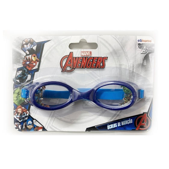 Óculos de Natação Infantil Avengers Marvel Azul