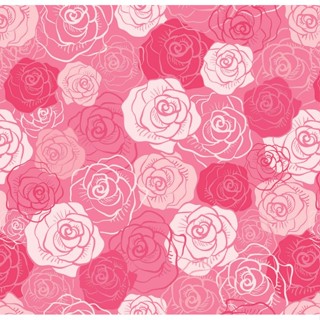 Papel De Parede Adesivo Lavável De sala Rosa Floral Flor 0.5m