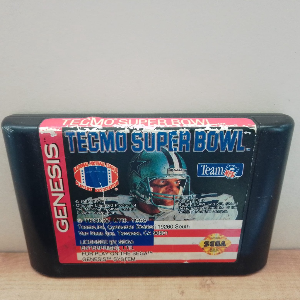 Jogo Tecmo Super Bowl Sega Mega Drive Genesis Original