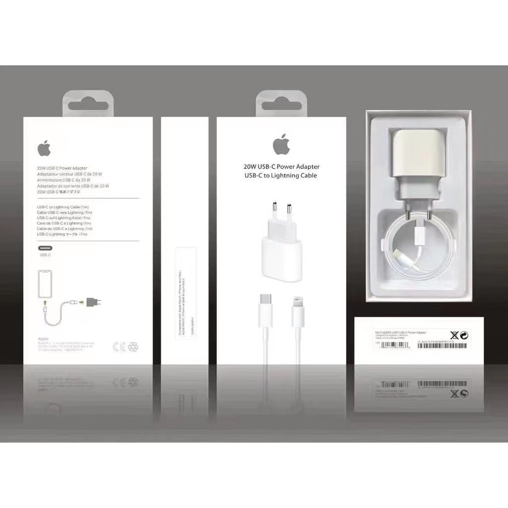 Carregador Fonte Para Iphone Turbo Completo USB-C 20W XR XS 11 12 13 Mini Pro Max AM