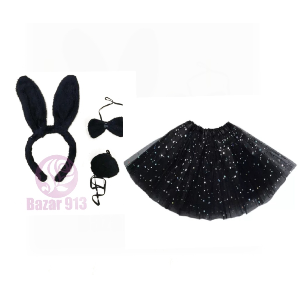 Kit Coelho Anjo Minne Gatinha + Saia Tule para Infantil E Adultos Para Cosplay E Carnaval em Oferta na Shopee
