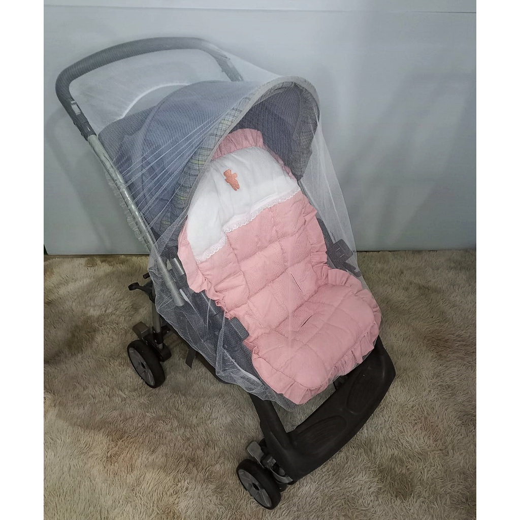 Mosquiteiro para carrinho bebe universal 1.00x1.20m