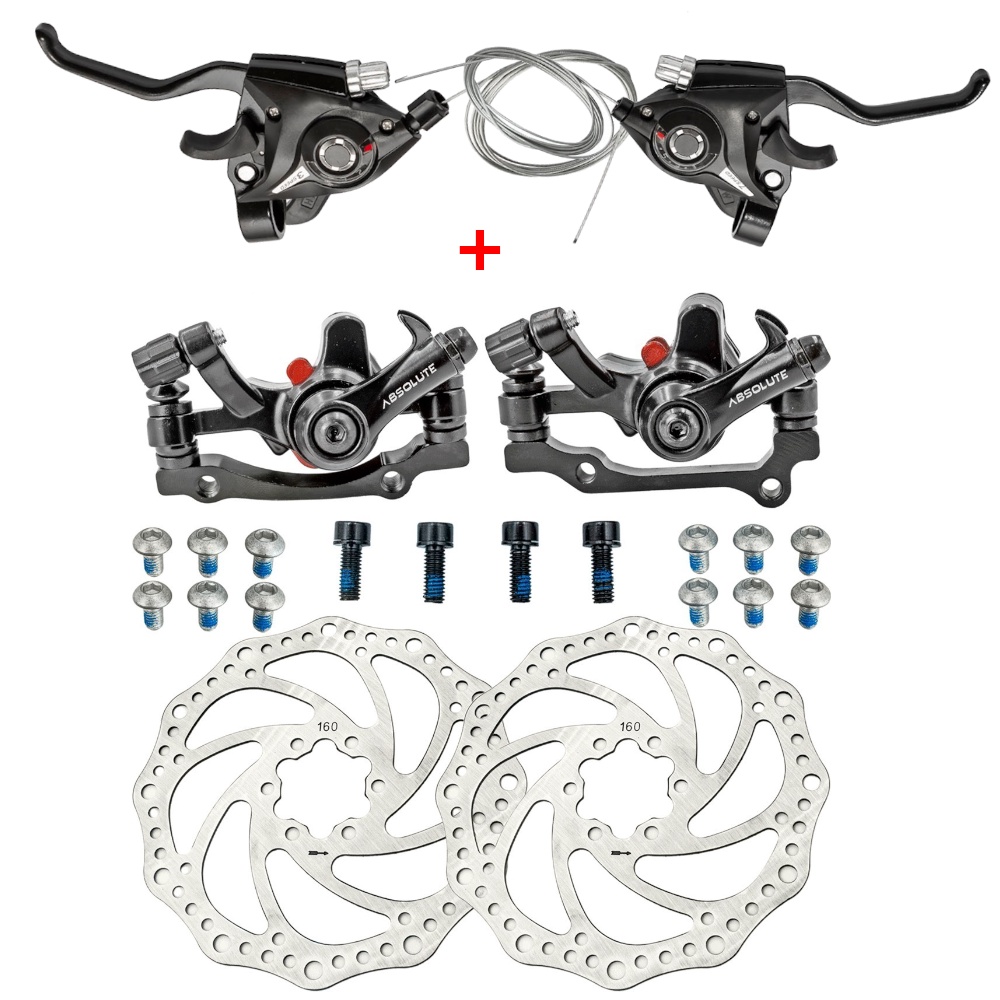 Kit Profissional Freio A Disco Para Bicicleta Com Passador De Marcha Rapid Fire Bike Aro 26 29 Mtb