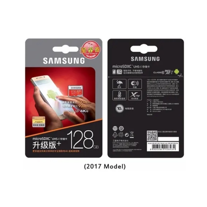 Cartão Micro Sd Samsung Evo Plus 128gb 100mb/ U3 4k Drone