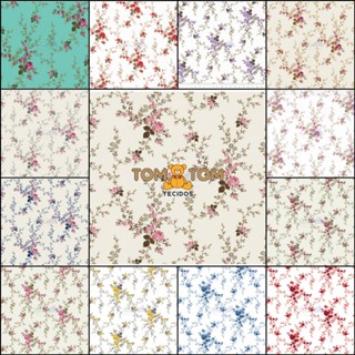 Estampado SARAH, Tecido Caldeira TRICOLINE 100% ALGODÃO 0,50 cm x 1,50 cm